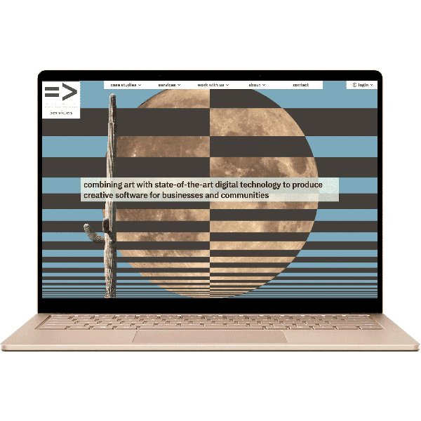 Art in Tech Services desktop prototype