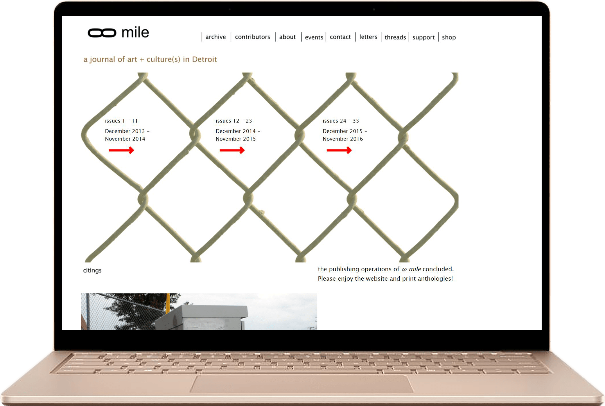 Infinite Mile desktop prototype