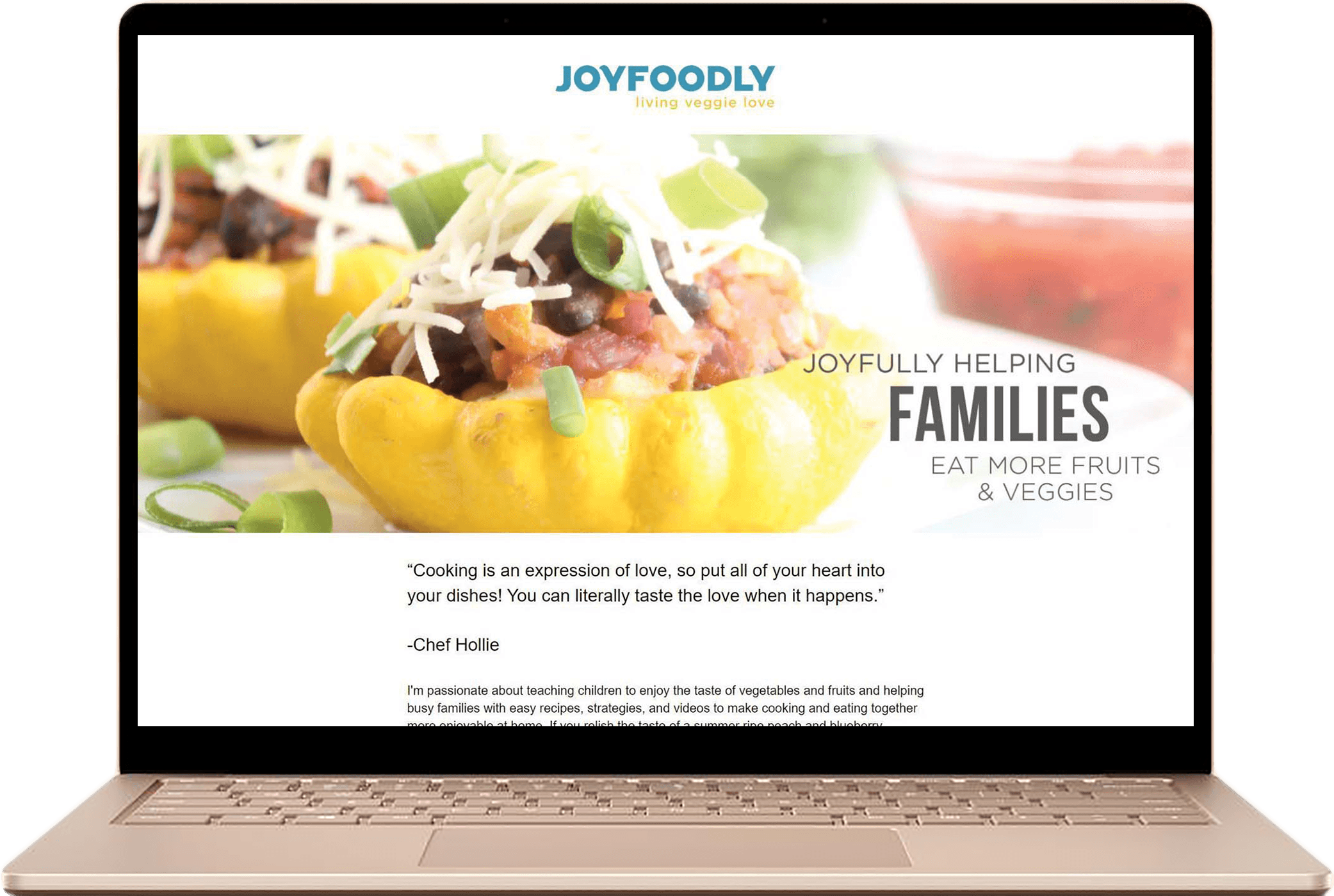 Joyfoodly desktop prototype